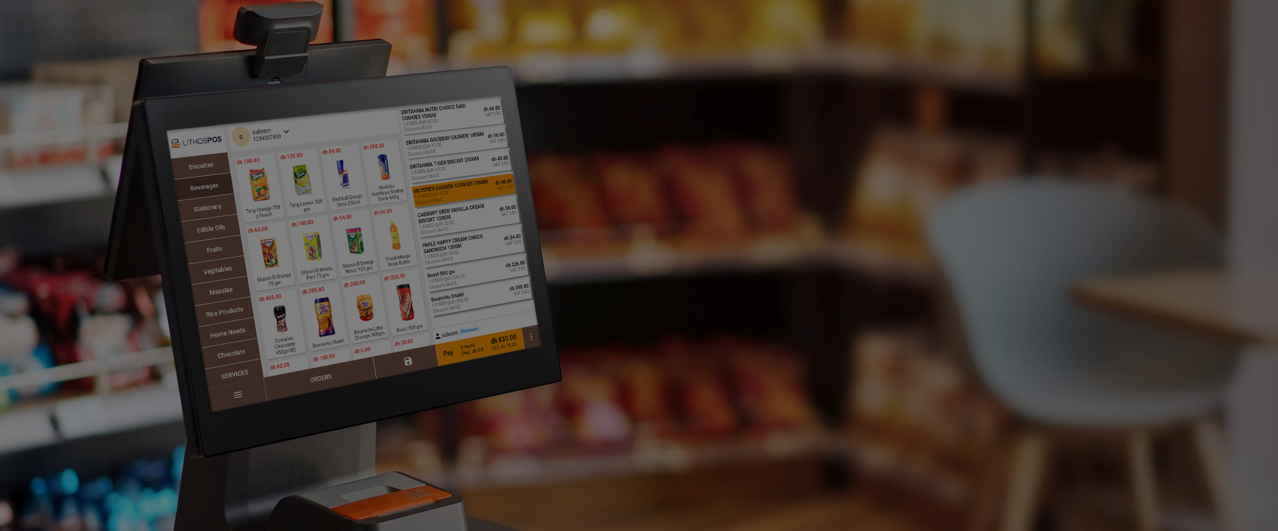 lithos pos payment integrated pos