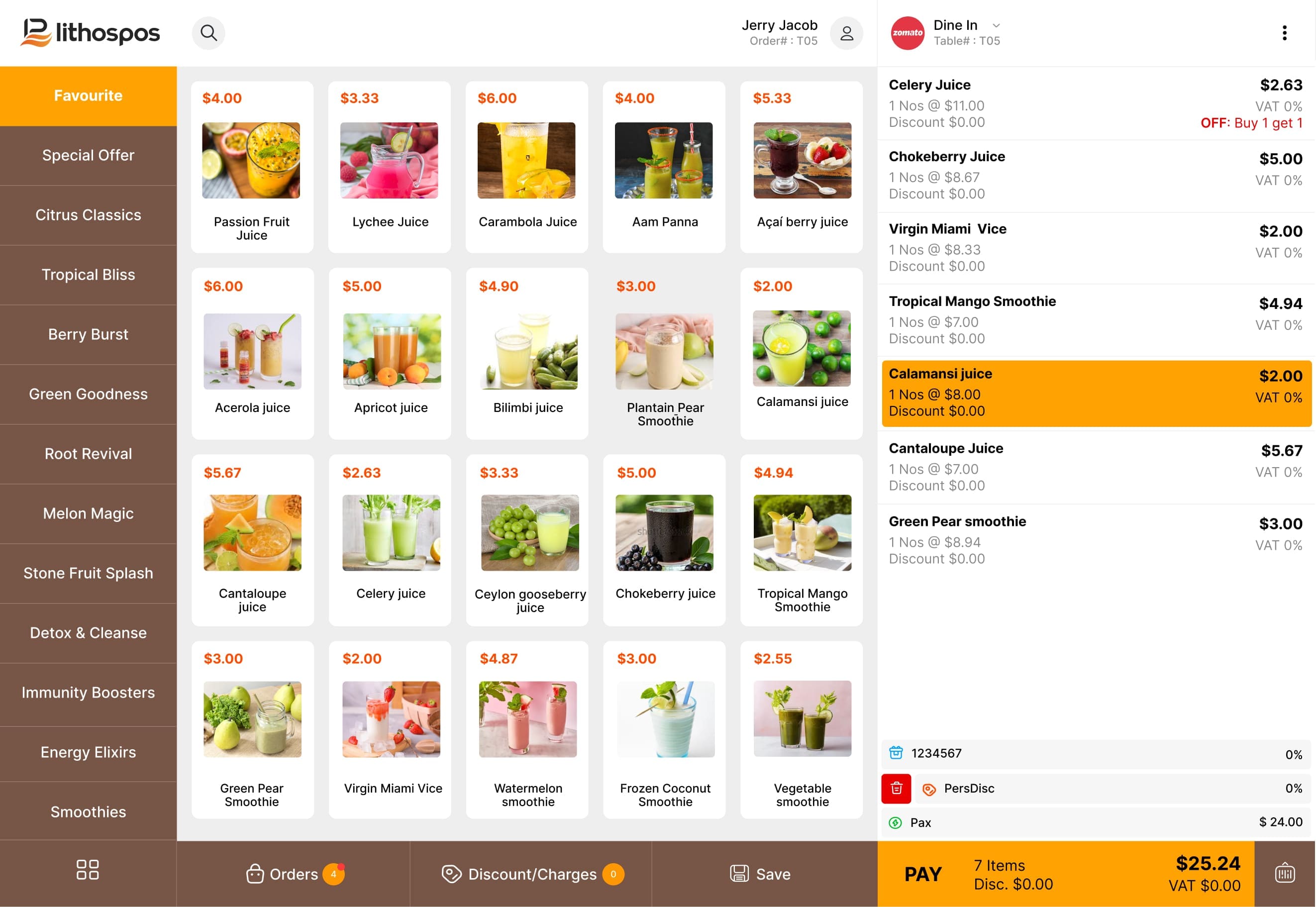 Table order